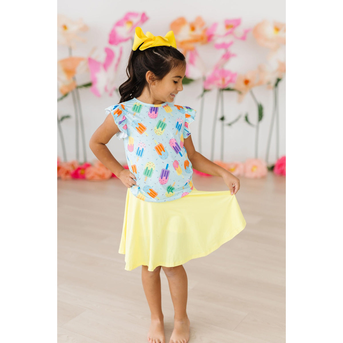Yellow Twirl Skort