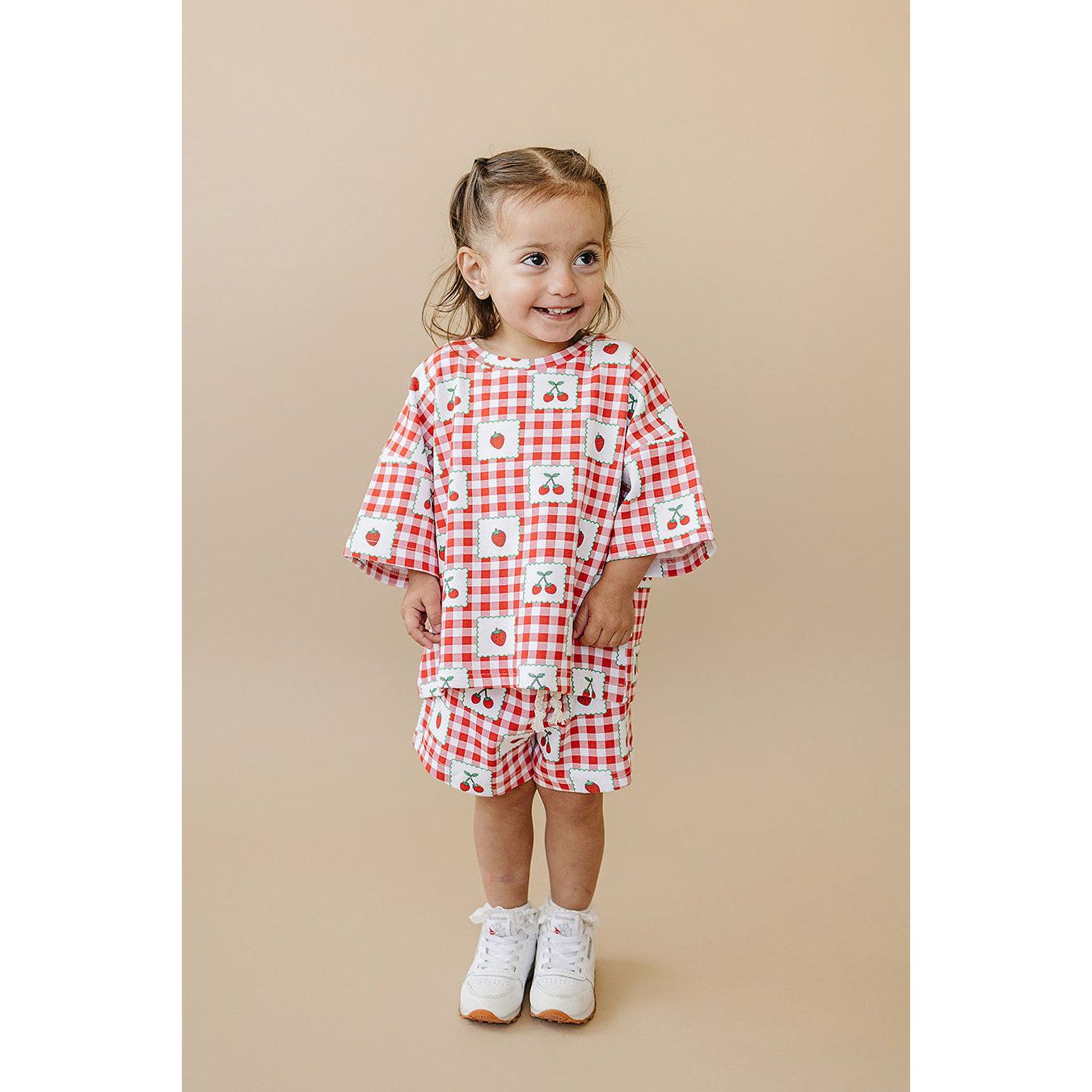 Shorts Set | Strawberry Gingham