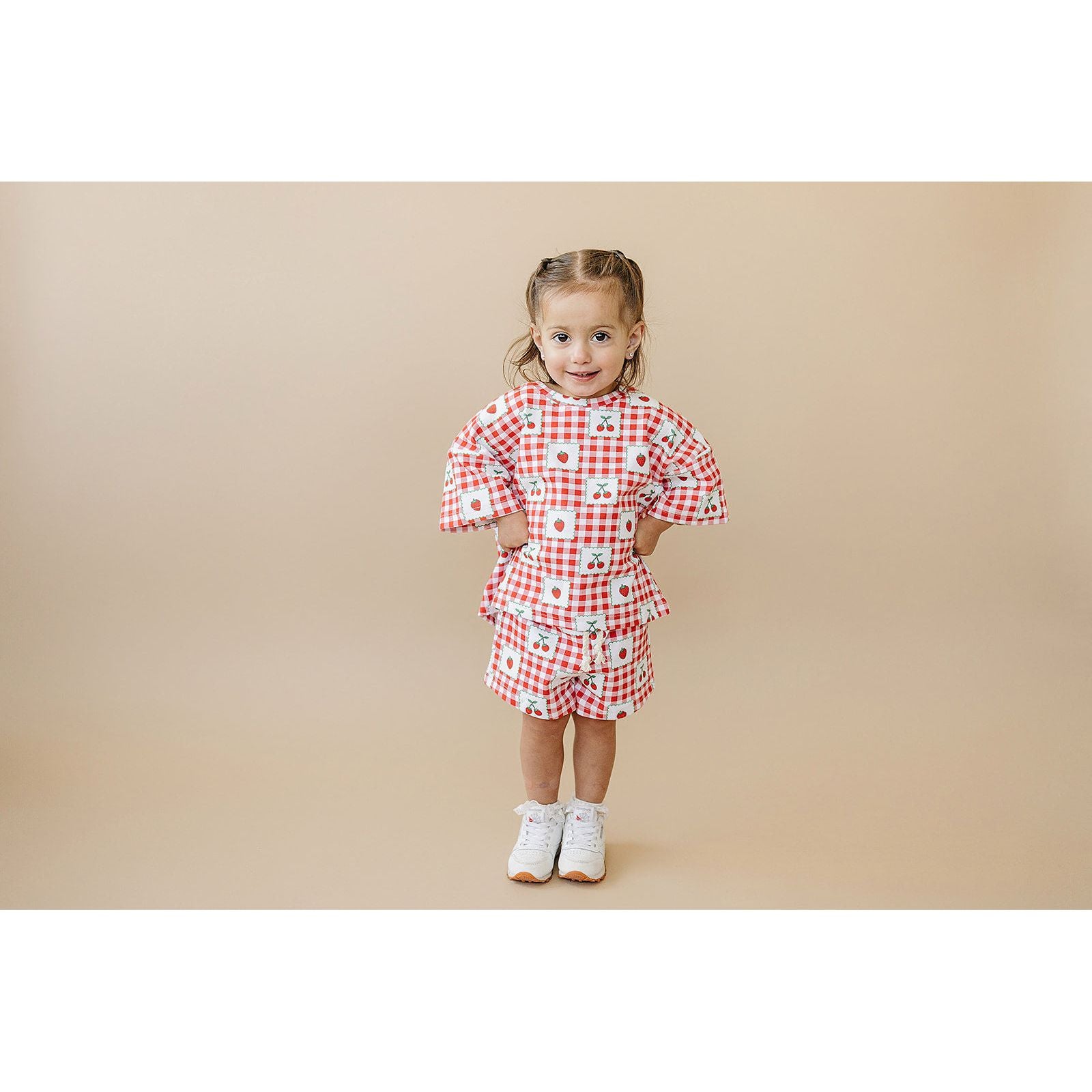Shorts Set | Strawberry Gingham