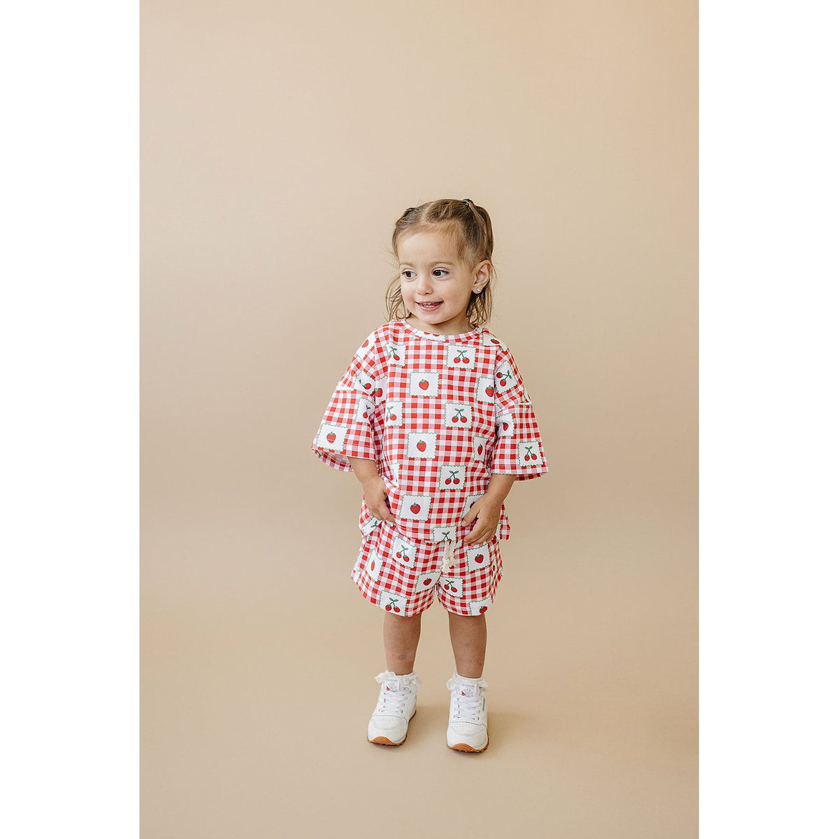 Shorts Set | Strawberry Gingham