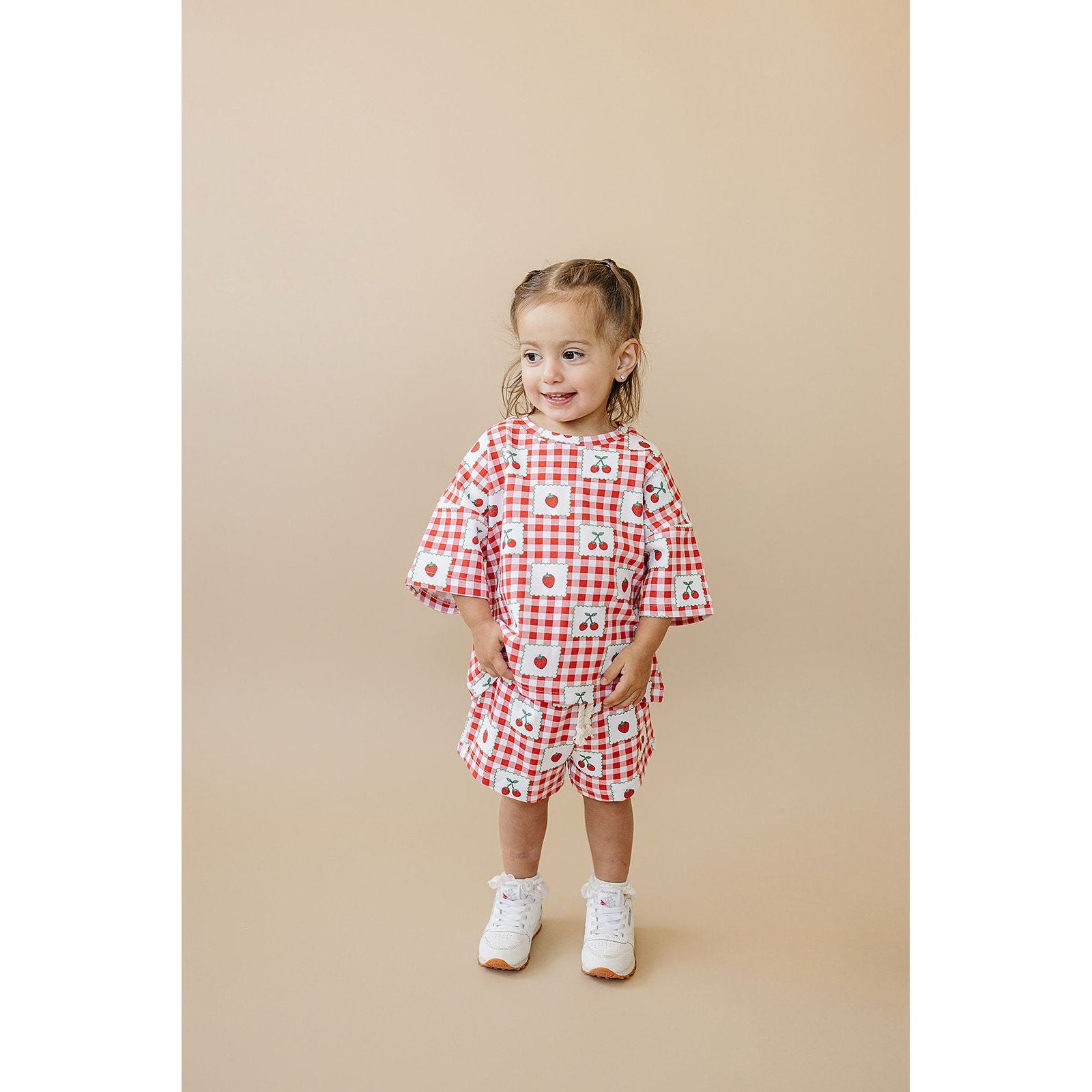 Shorts Set | Strawberry Gingham