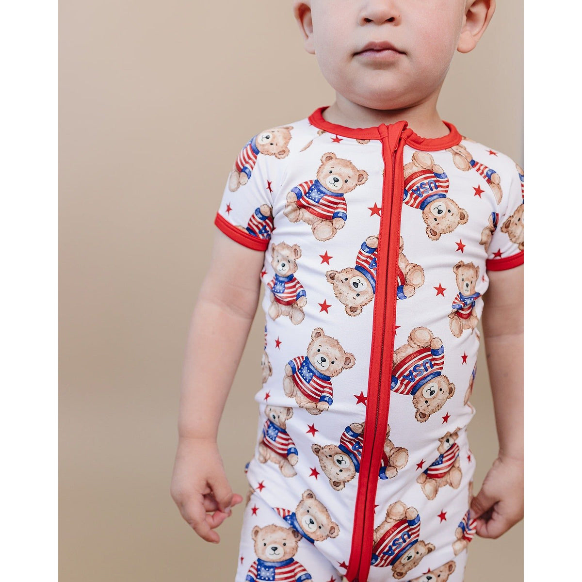 Bamboo Shorty Romper | American Bear