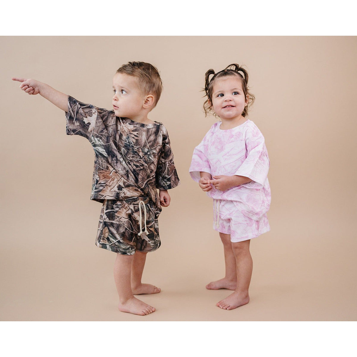 Shorts Set | Brown Camo