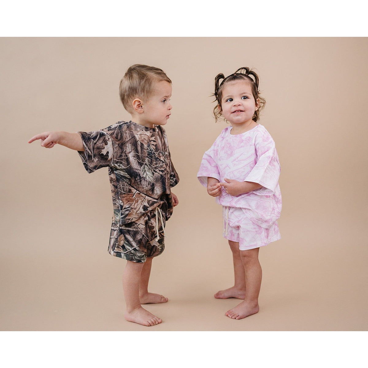 Shorts Set | Brown Camo