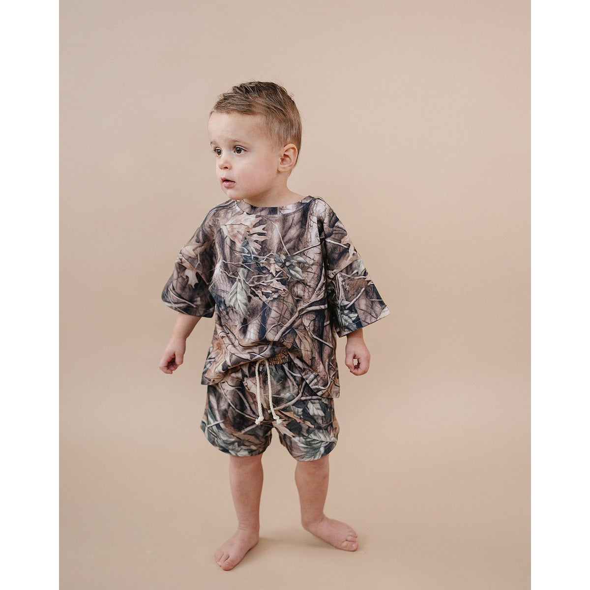 Shorts Set | Brown Camo