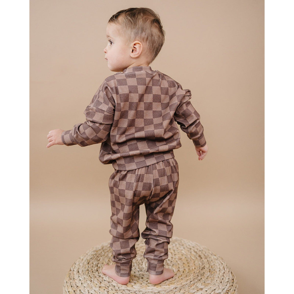 Jogger Set | Espresso Checkered