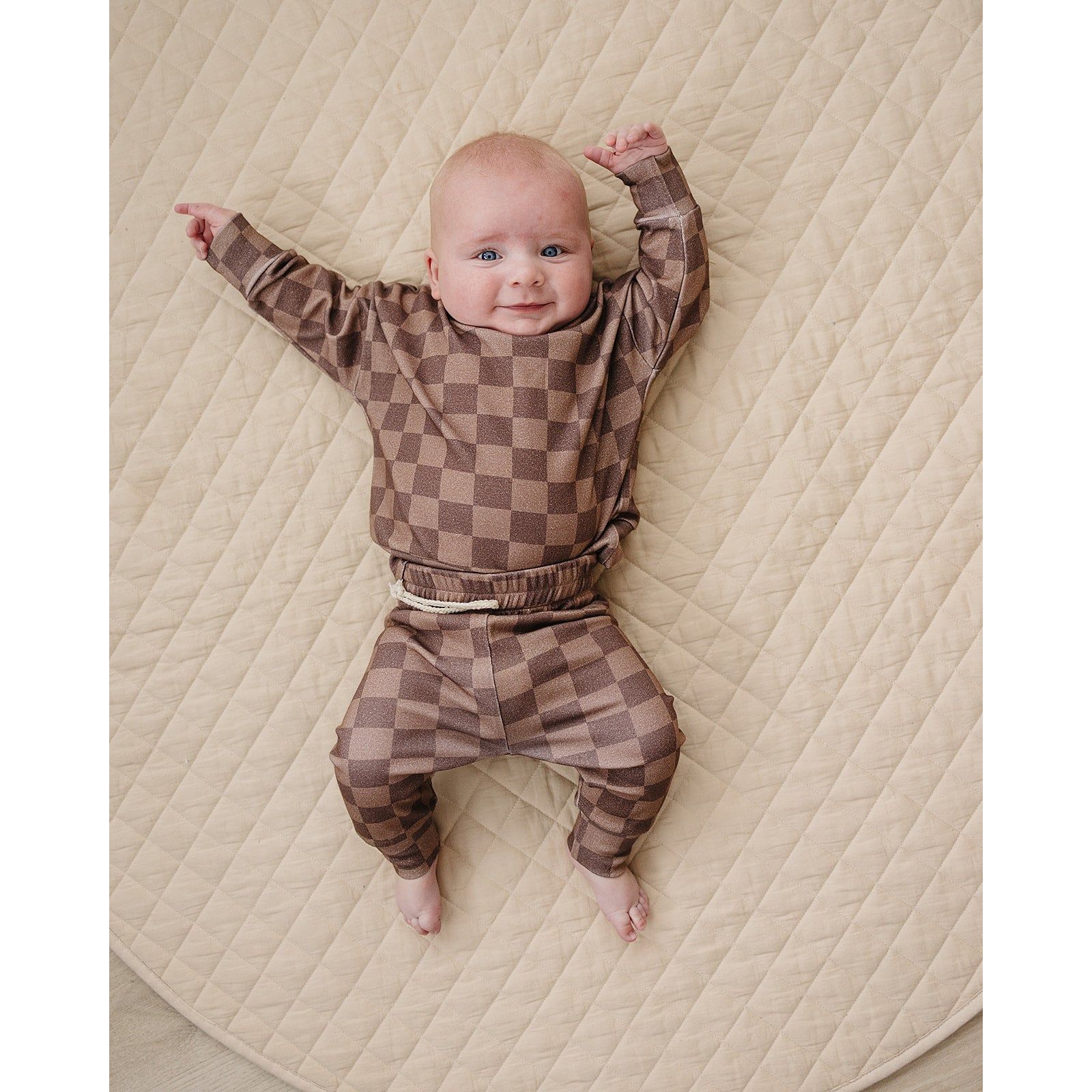 Jogger Set | Espresso Checkered