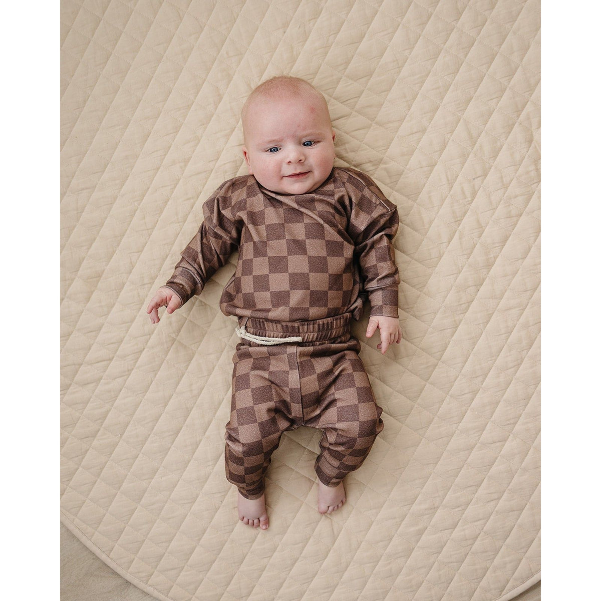 Jogger Set | Espresso Checkered