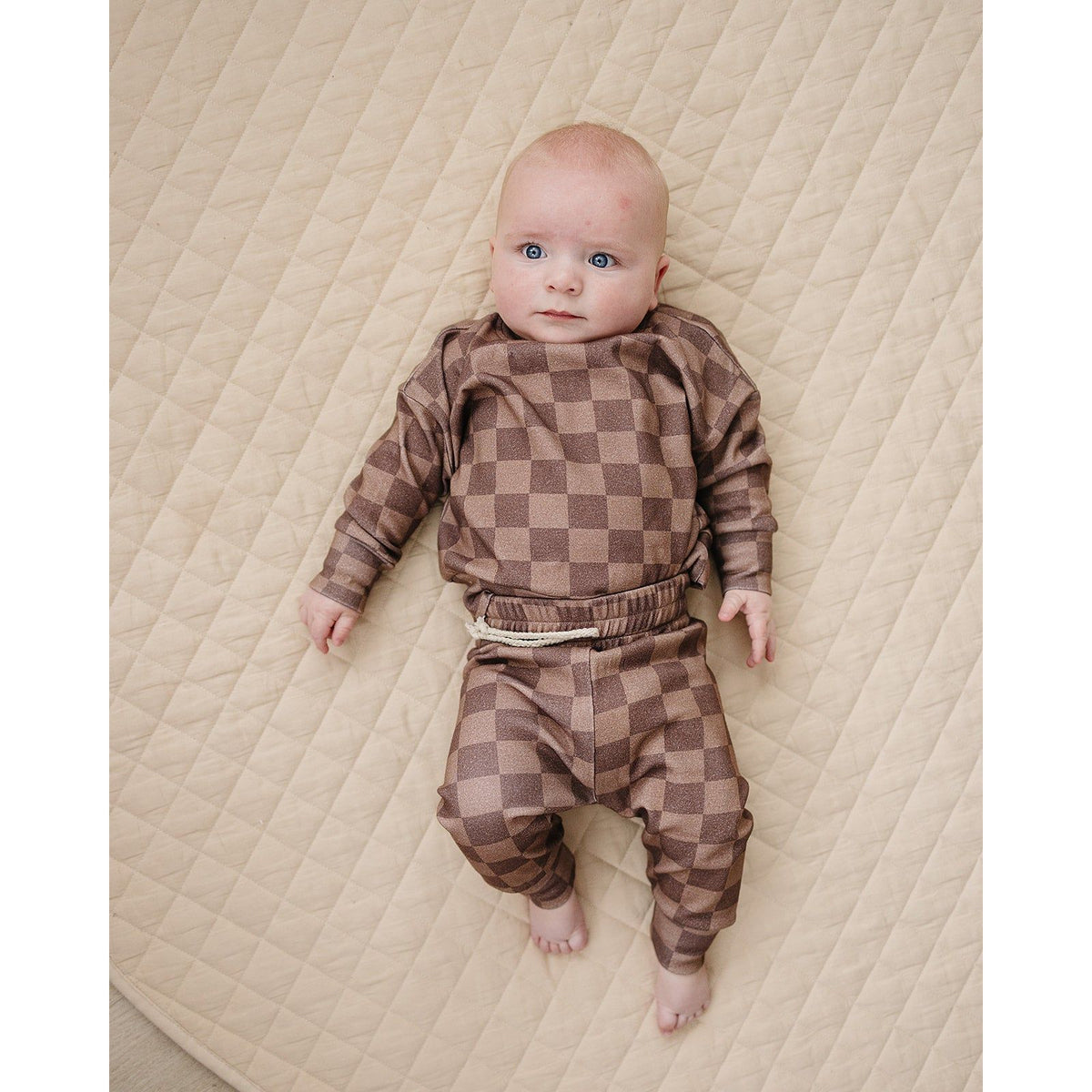Jogger Set | Espresso Checkered