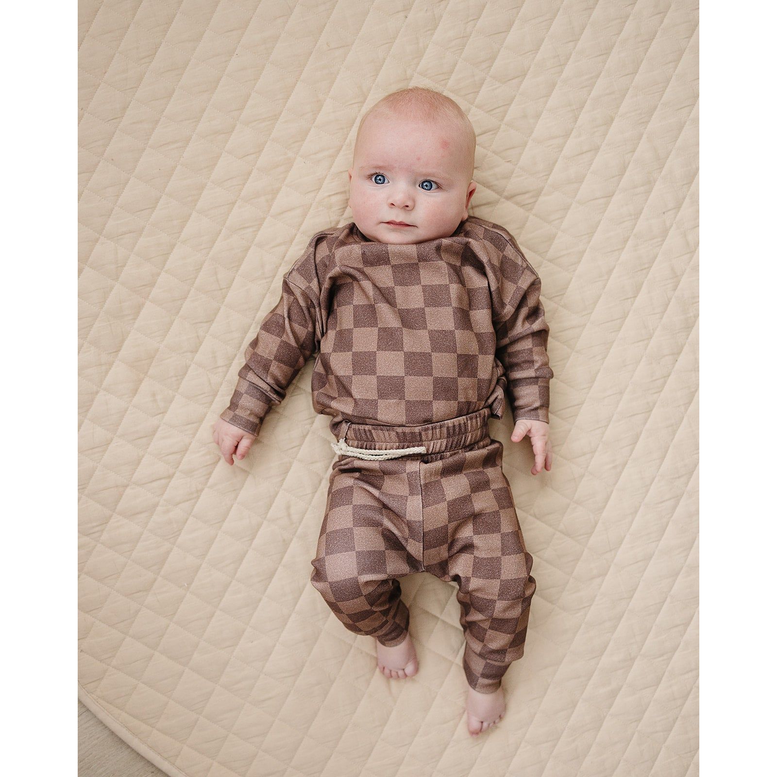 Jogger Set | Espresso Checkered