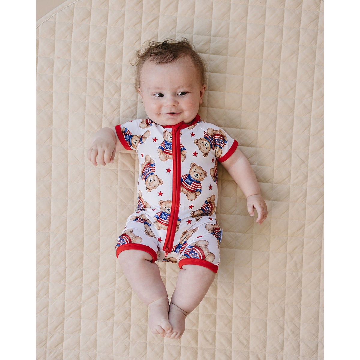 Bamboo Shorty Romper | American Bear