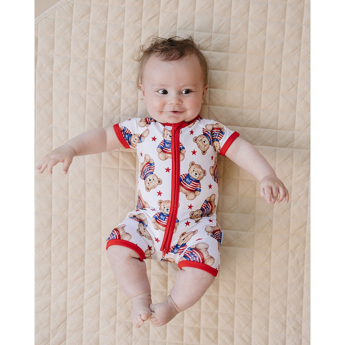Bamboo Shorty Romper | American Bear