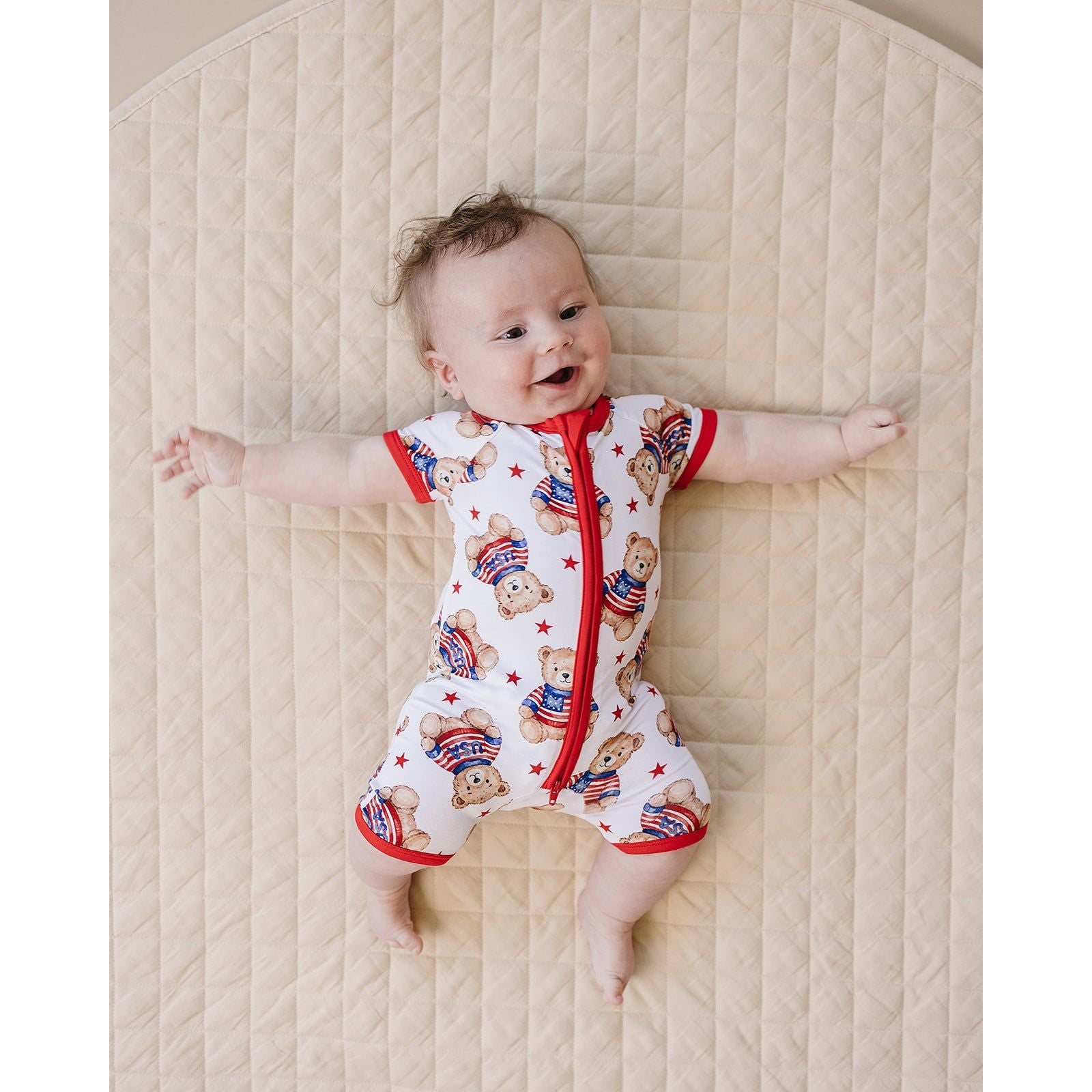 Bamboo Shorty Romper | American Bear
