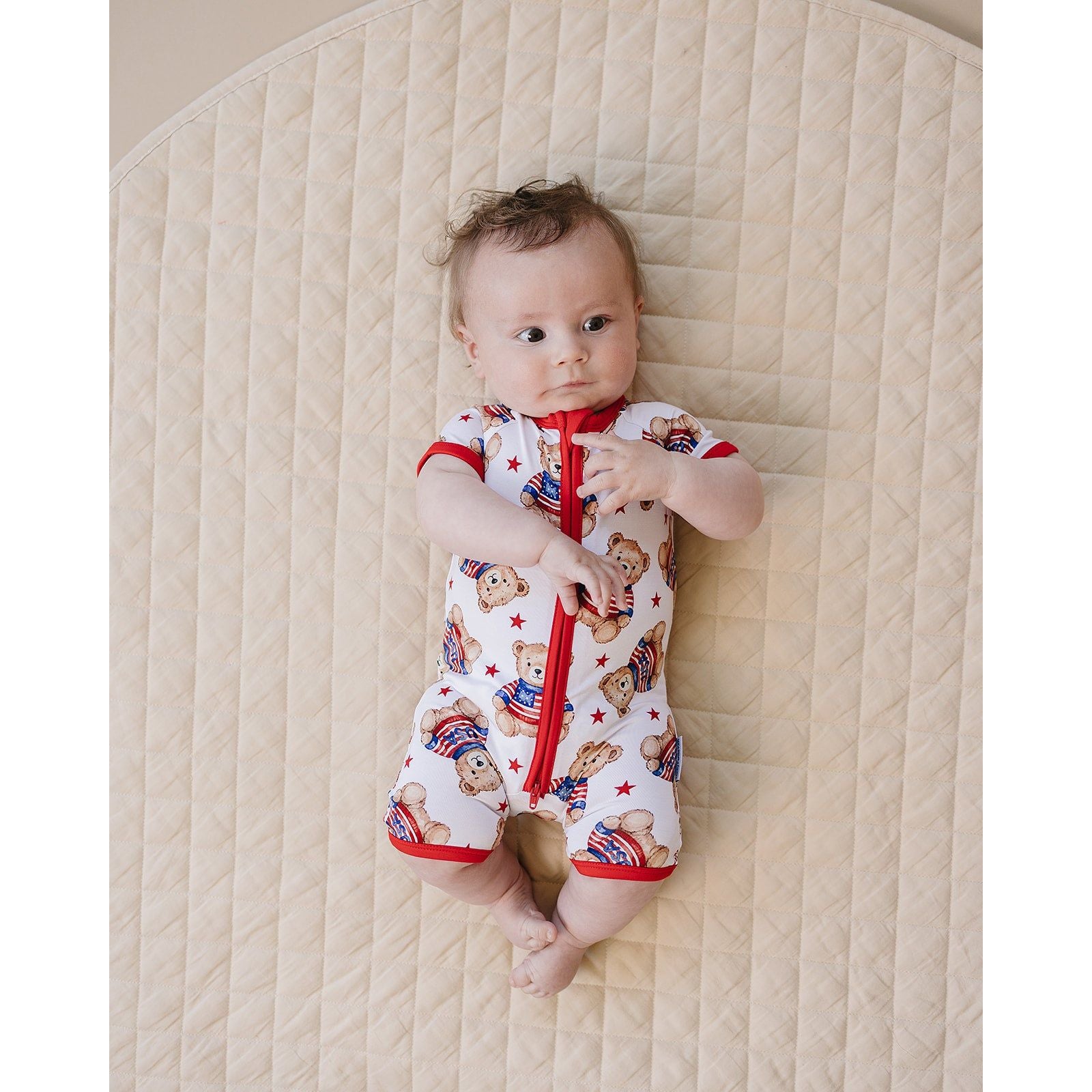 Bamboo Shorty Romper | American Bear
