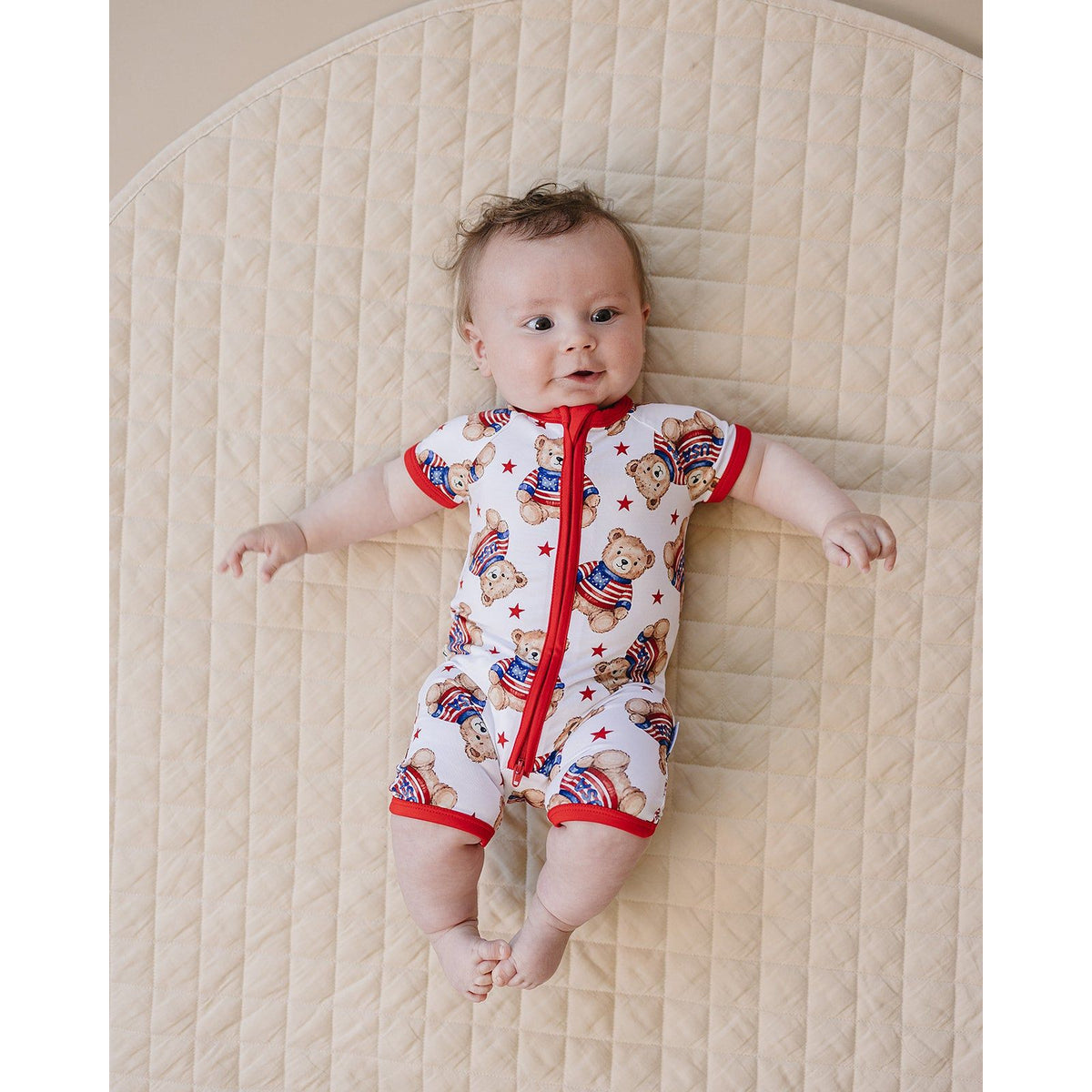 Bamboo Shorty Romper | American Bear