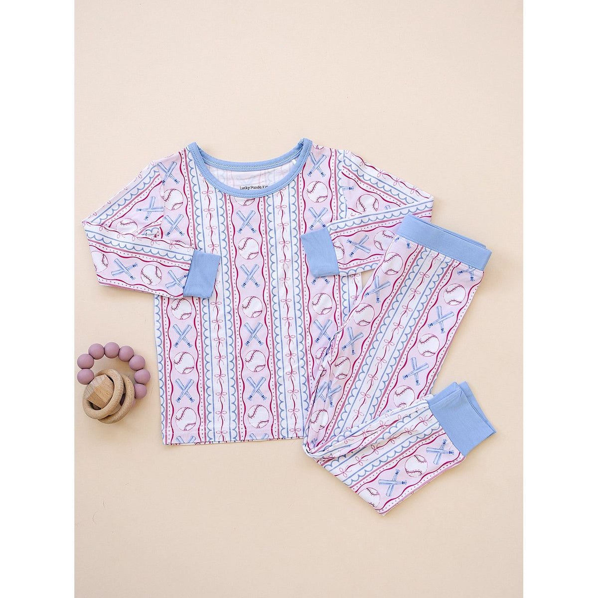 Bamboo Two Piece Set | Baseball Girl
