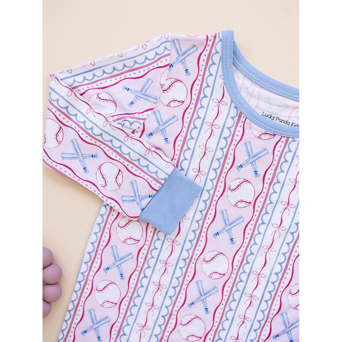 Bamboo Two Piece Set | Baseball Girl