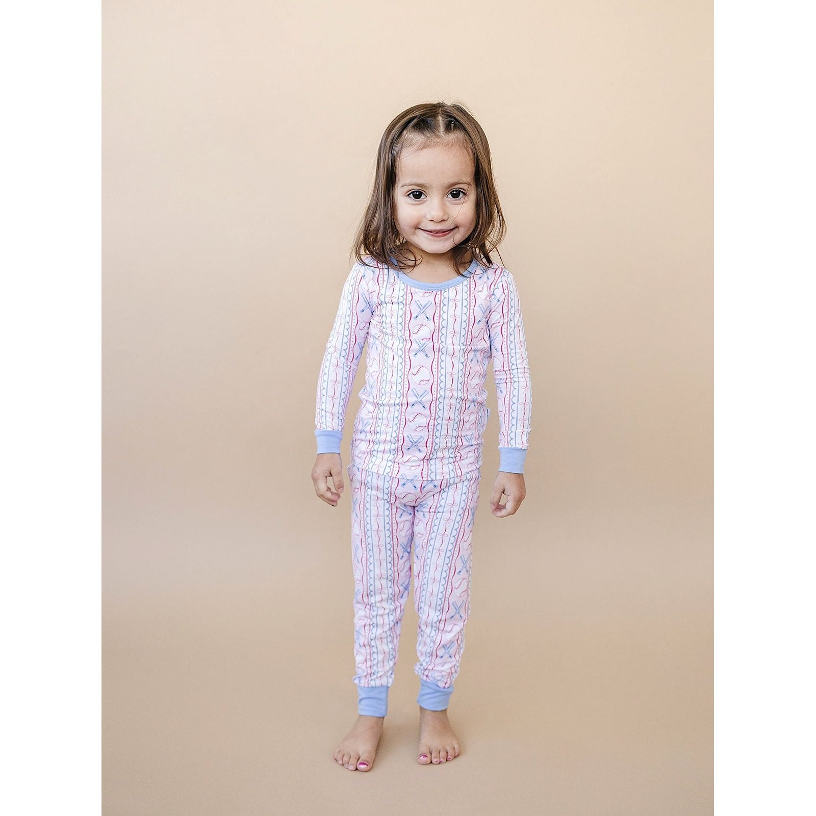Bamboo Two Piece Set | Baseball Girl