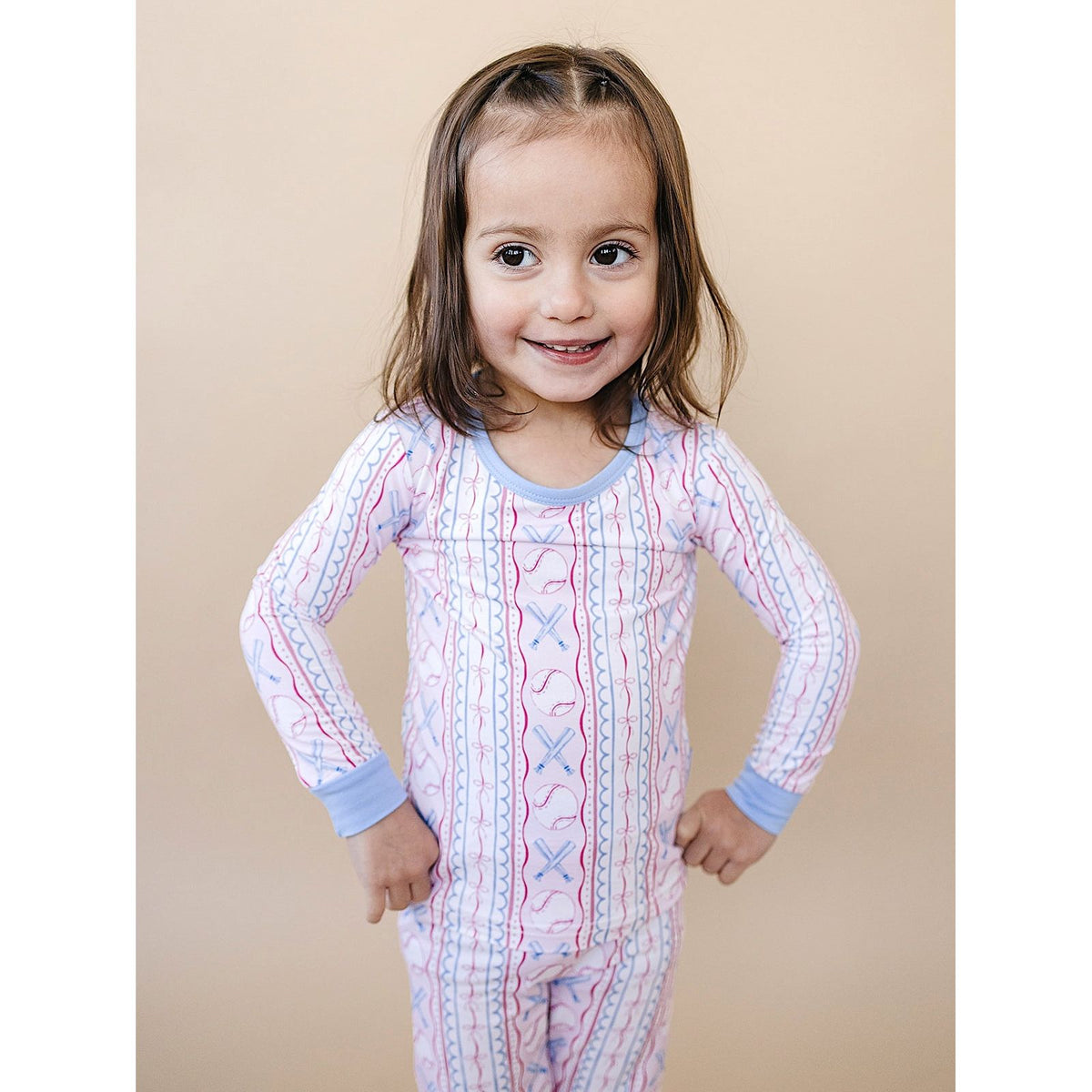 Bamboo Two Piece Set | Baseball Girl