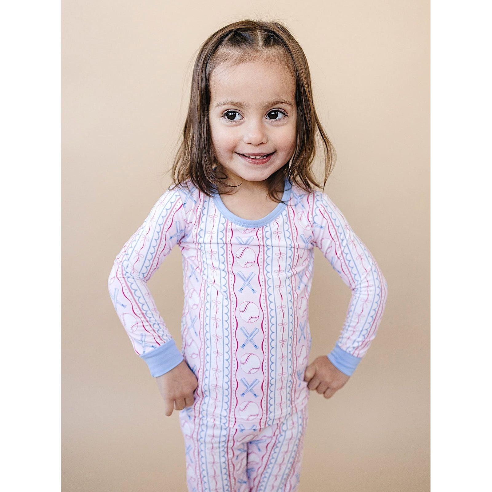 Bamboo Two Piece Set | Baseball Girl