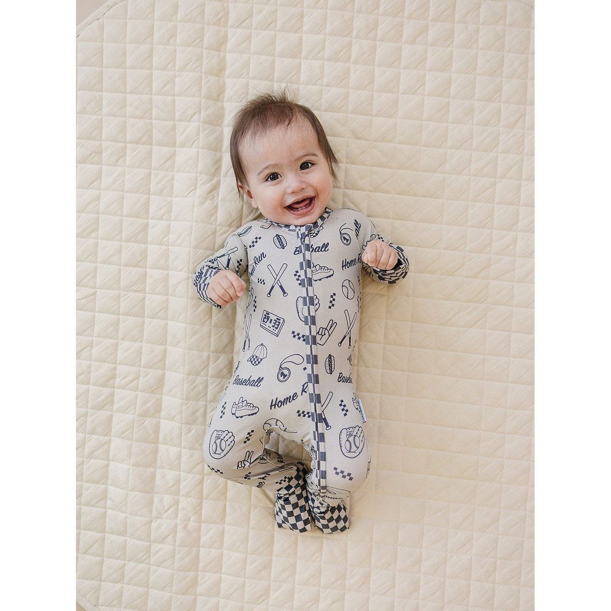 Bamboo Zip Romper | Home Run