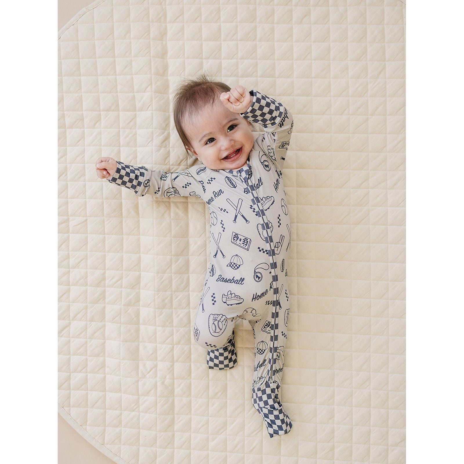 Bamboo Zip Romper | Home Run