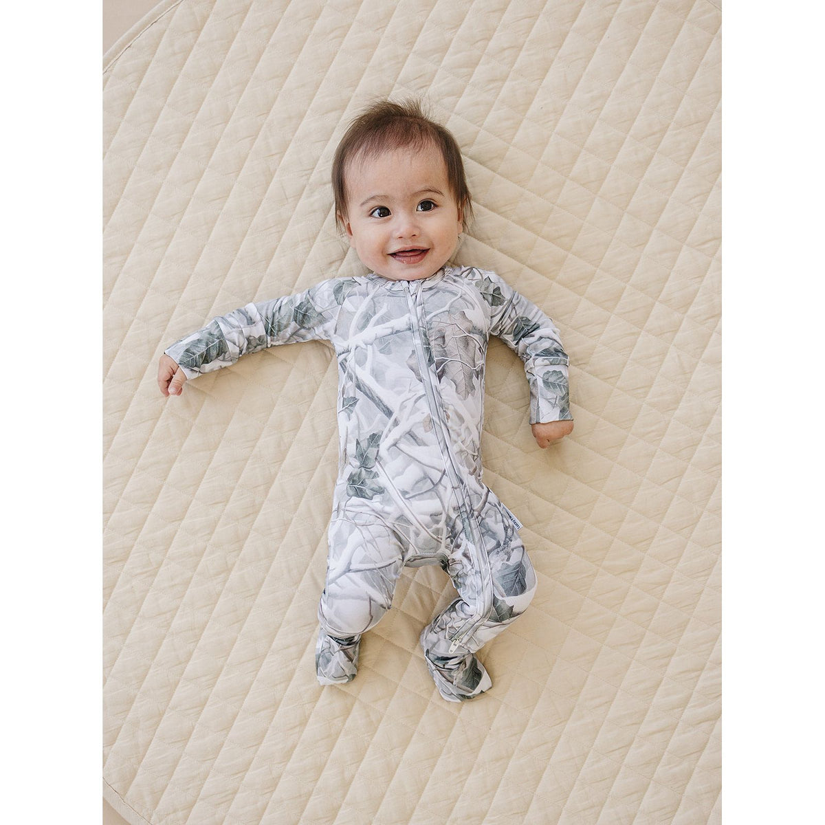 Bamboo Zip Romper | Camo