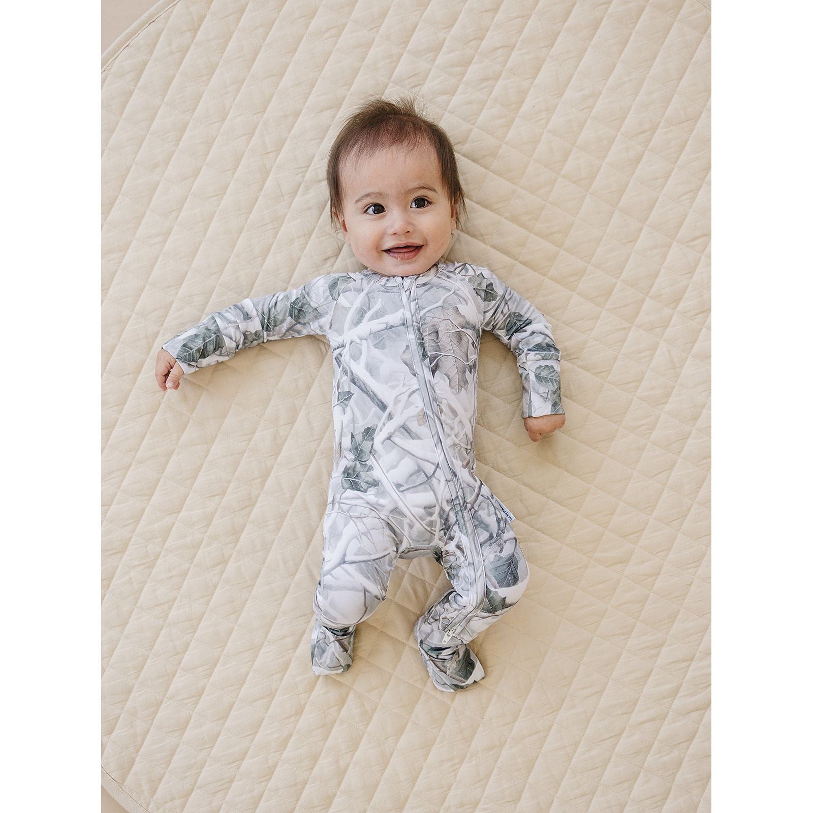 Bamboo Zip Romper | Camo