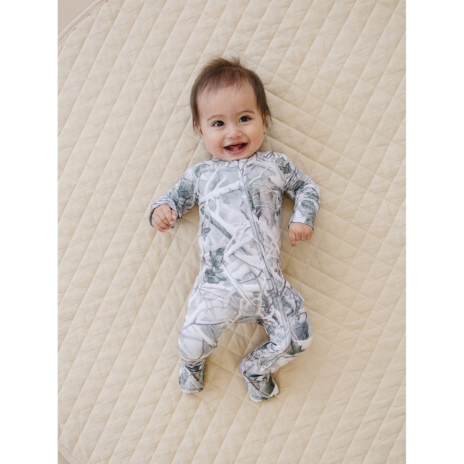 Bamboo Zip Romper | Camo