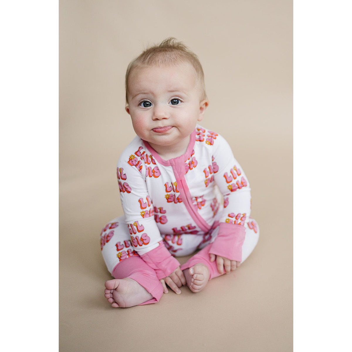 Bamboo Zip Romper | Lil Sis