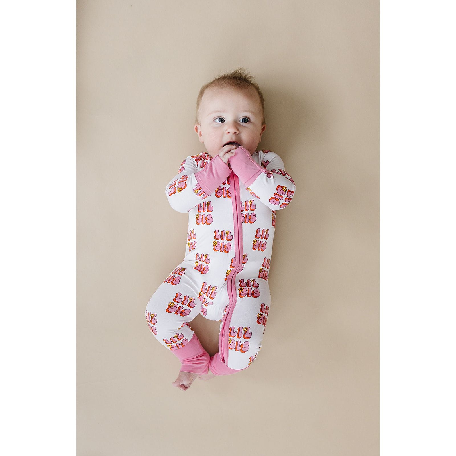 Bamboo Zip Romper | Lil Sis