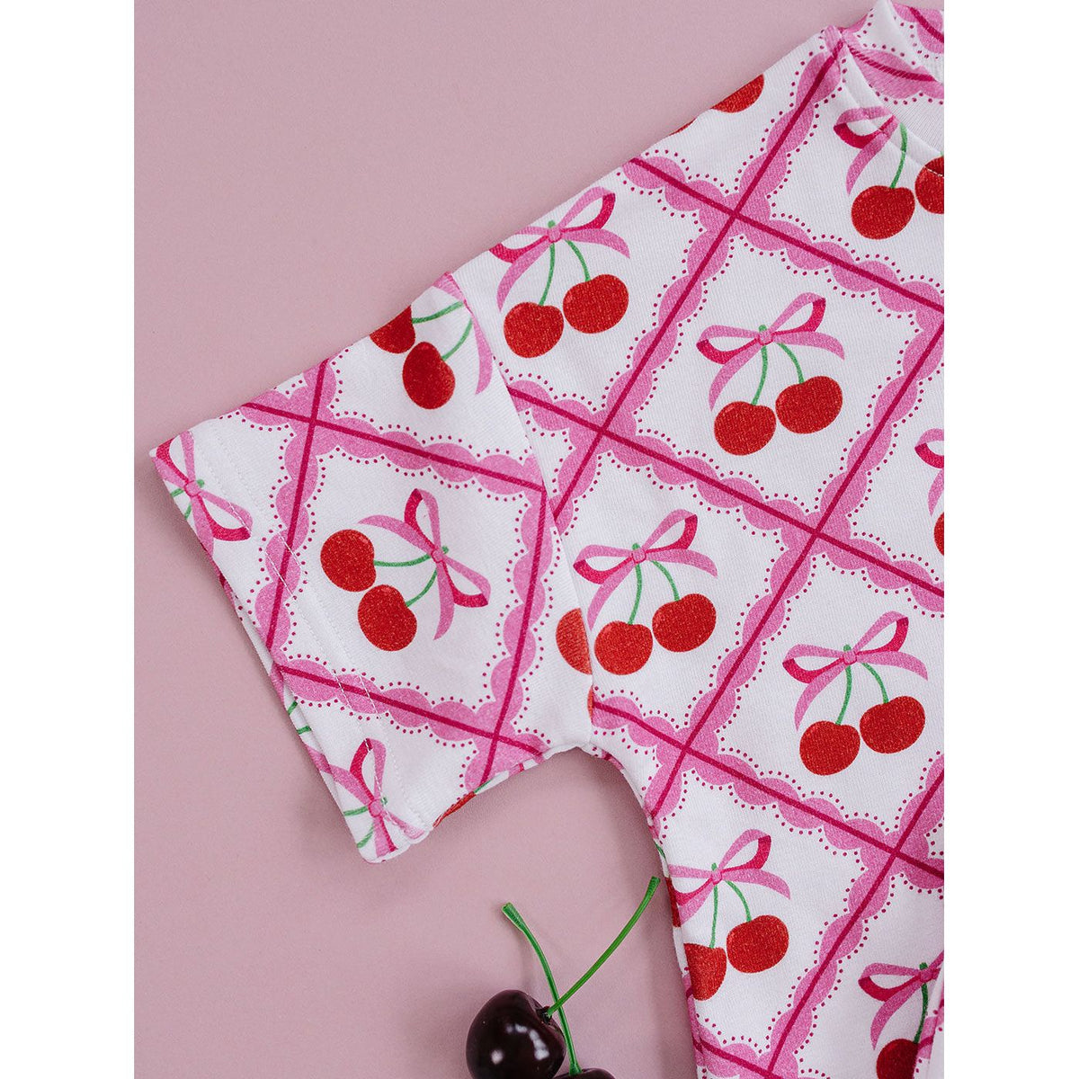 Shorts Set | Cherry Bow