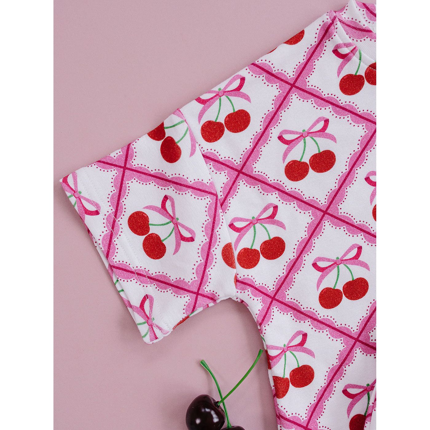 Shorts Set | Cherry Bow