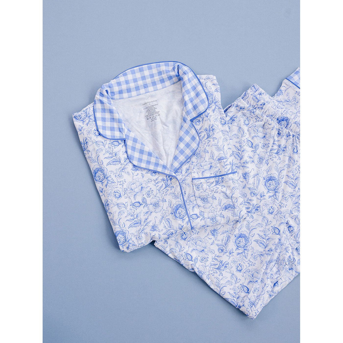 Bamboo Women's Pajamas| Blue Flowers