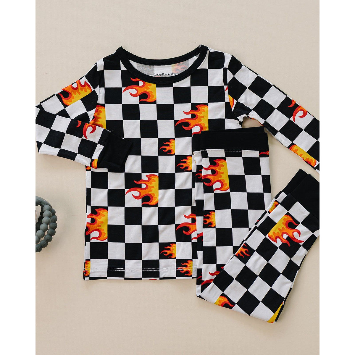Bamboo Two Piece Set | Checker Blaze