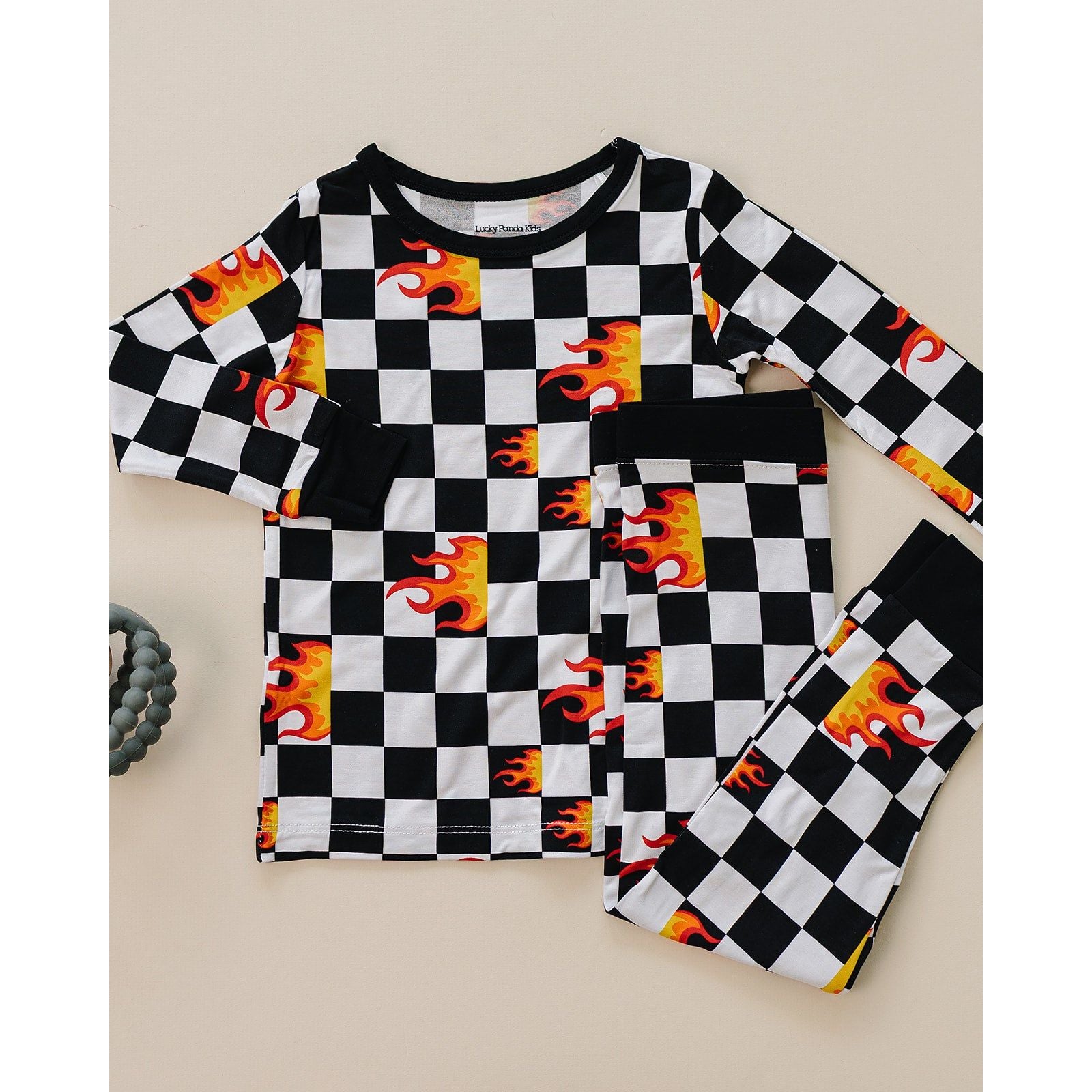 Bamboo Two Piece Set | Checker Blaze