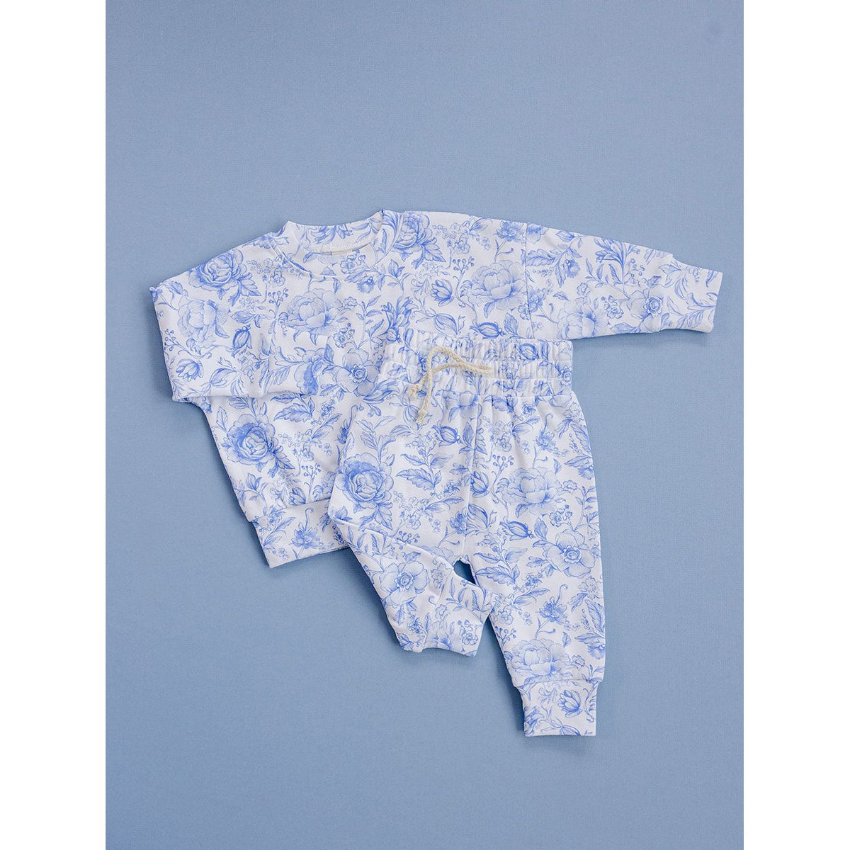 Jogger Set | Blue Flowers