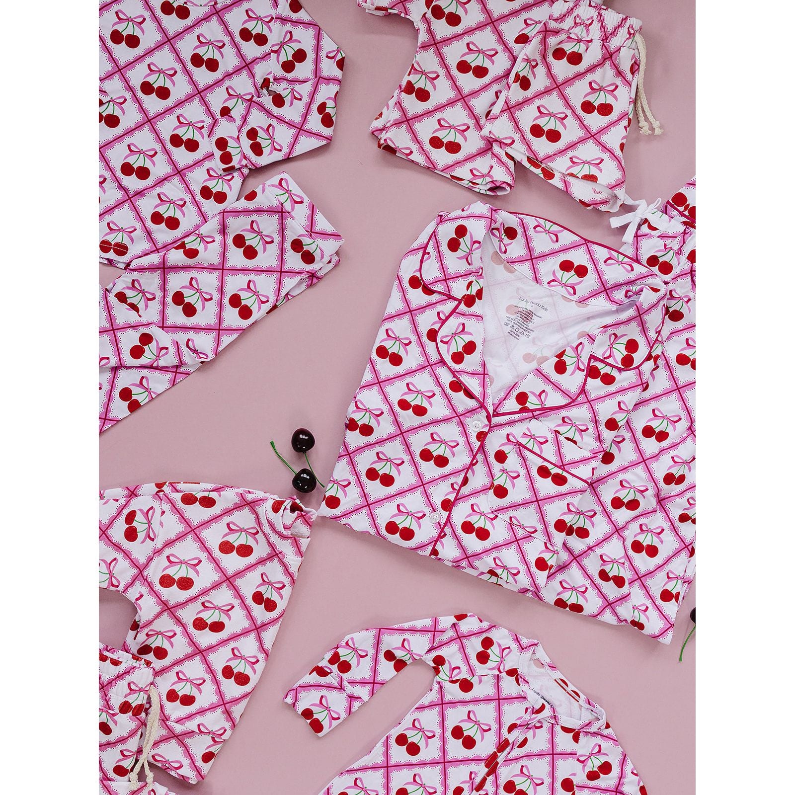 Bamboo Women's Pajamas | Cherry Bow