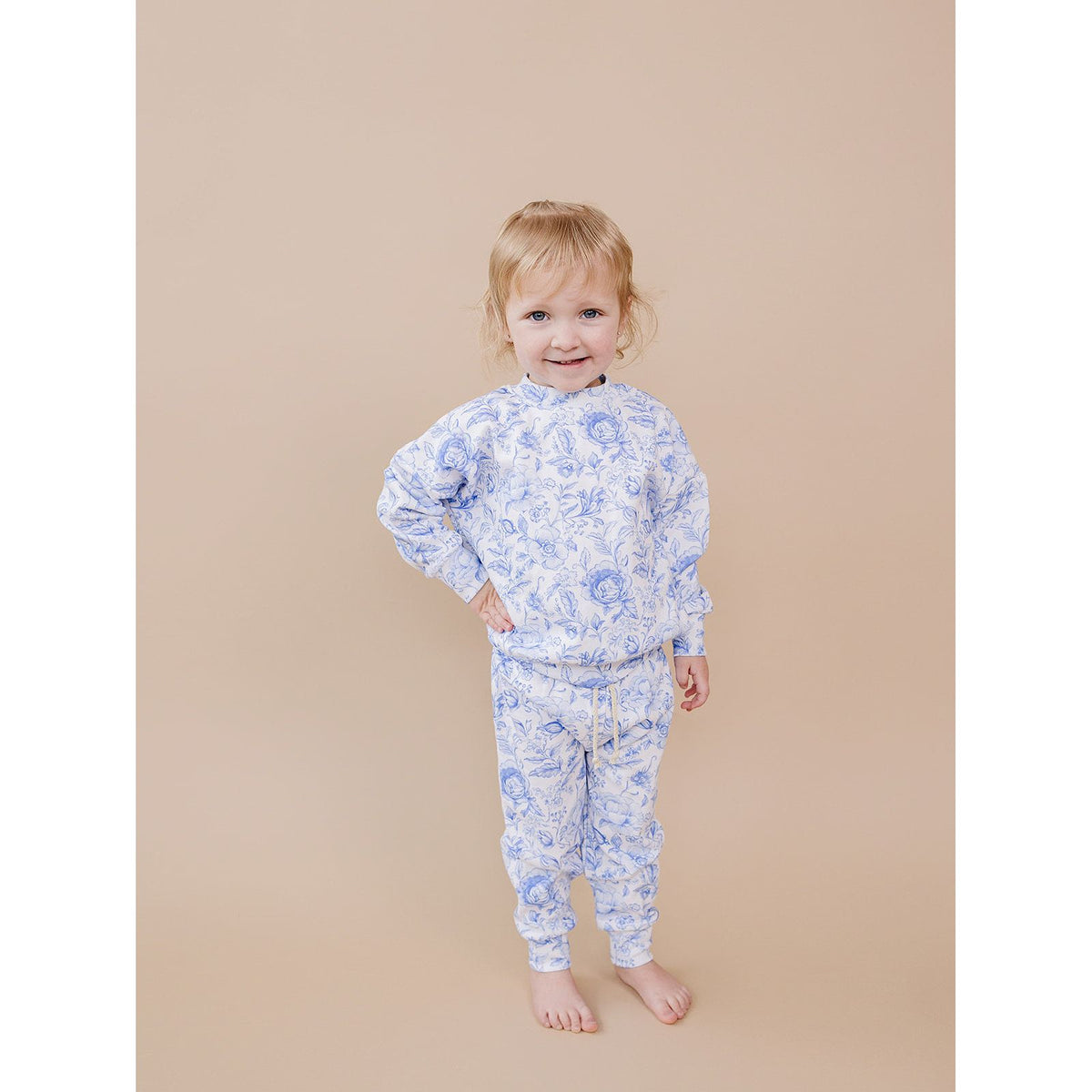 Jogger Set | Blue Flowers