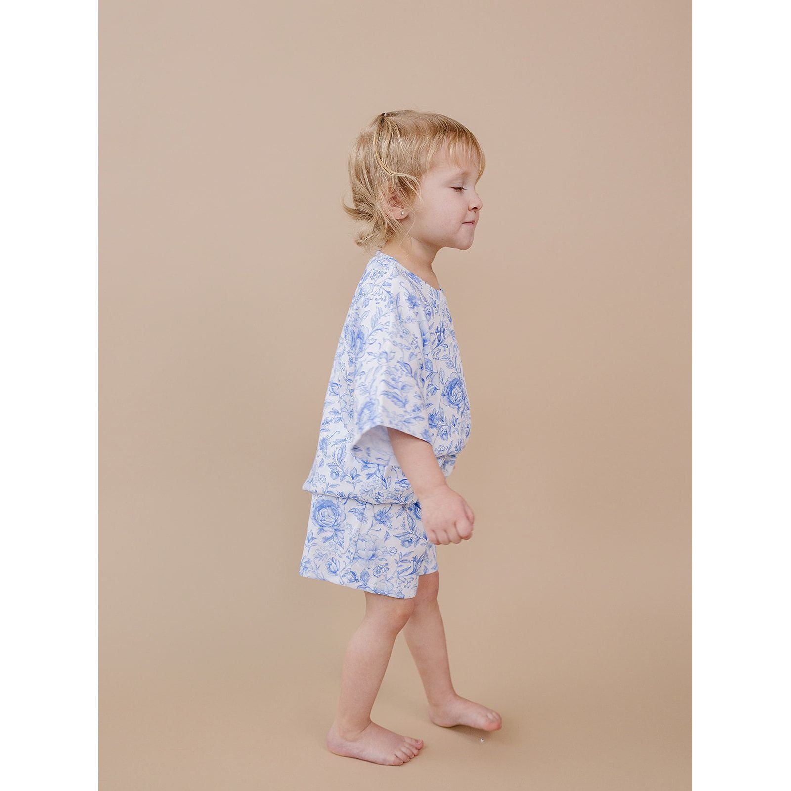 Shorts Set | Blue Flowers