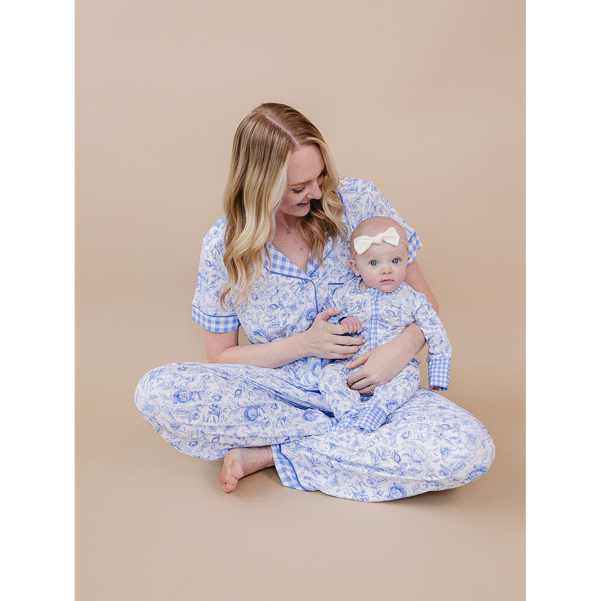 Bamboo Women's Pajamas| Blue Flowers
