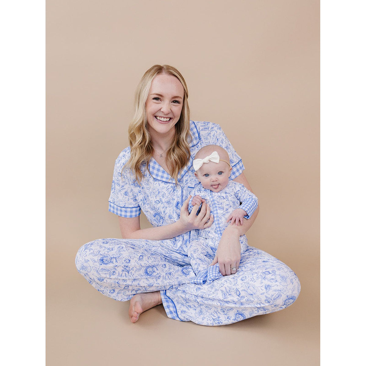 Bamboo Women's Pajamas| Blue Flowers