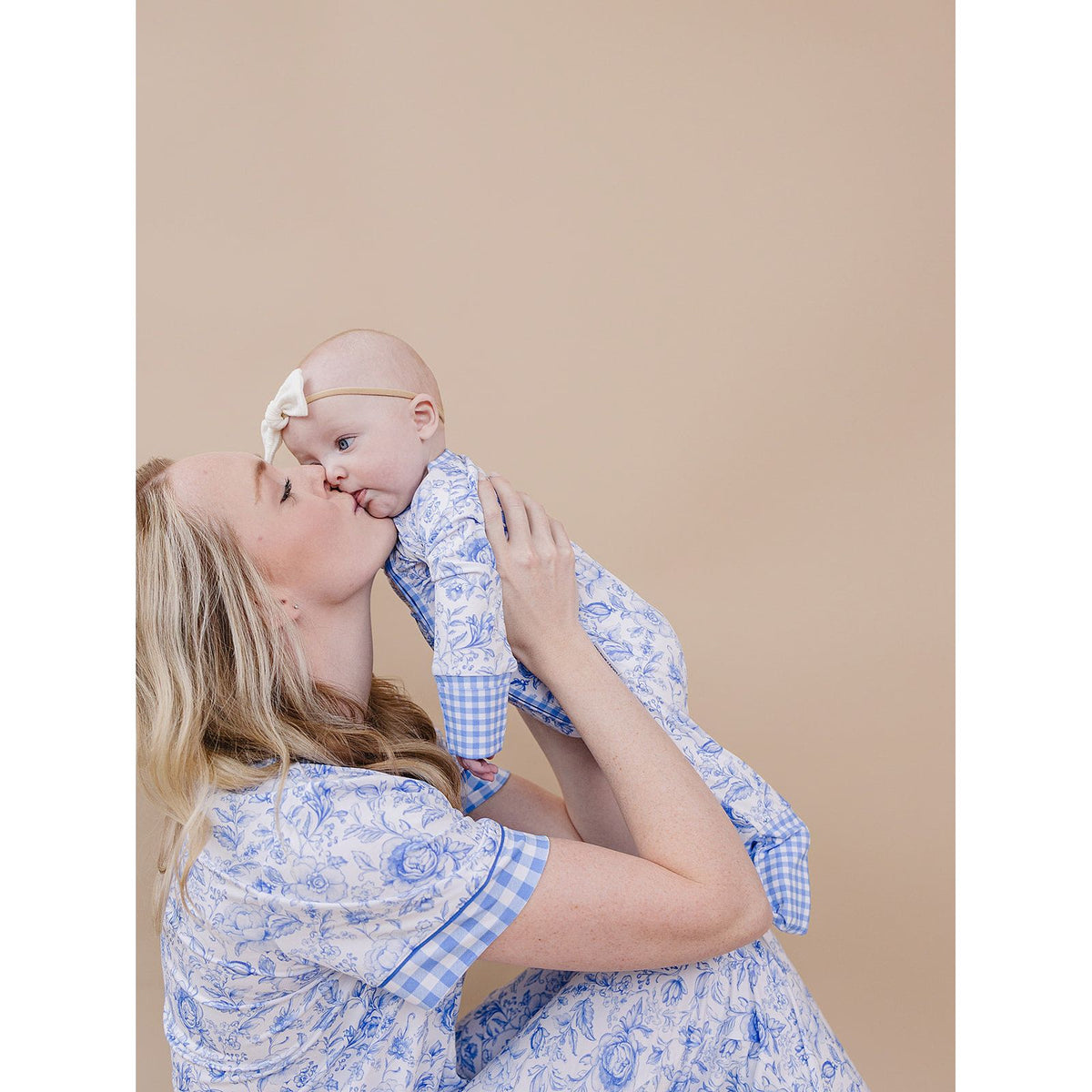 Bamboo Zip Romper | Blue Flowers