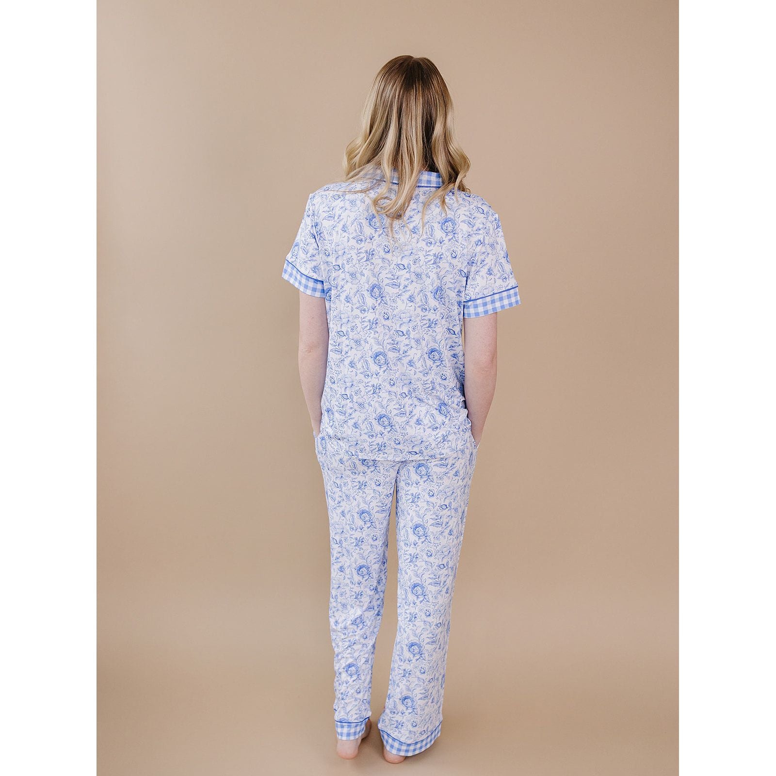 Bamboo Women's Pajamas| Blue Flowers