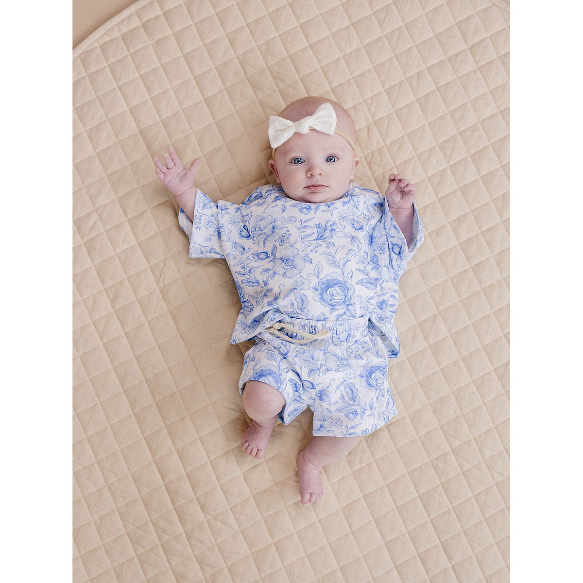 Shorts Set | Blue Flowers