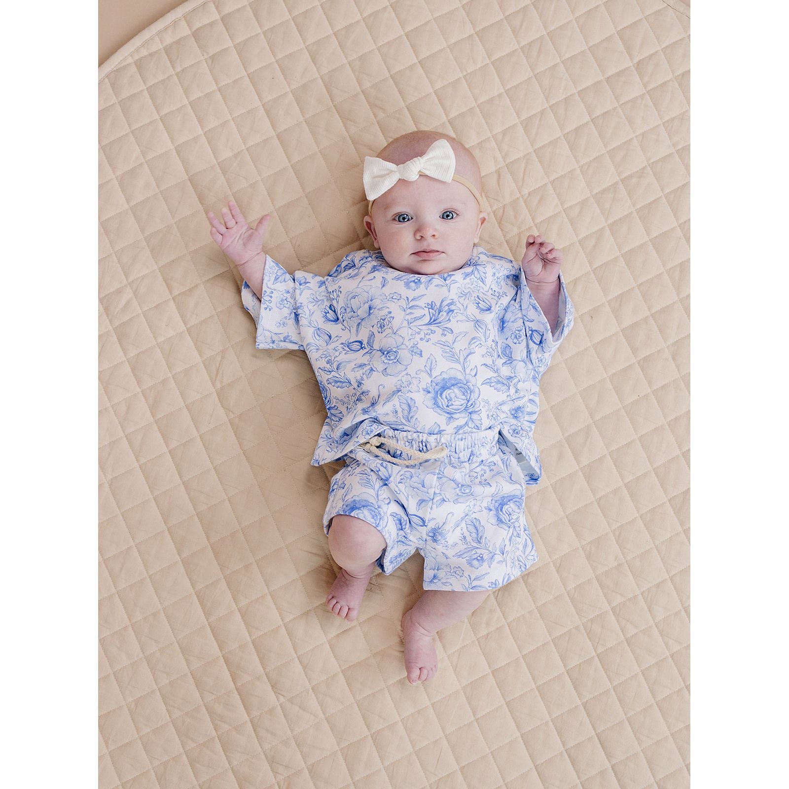 Shorts Set | Blue Flowers