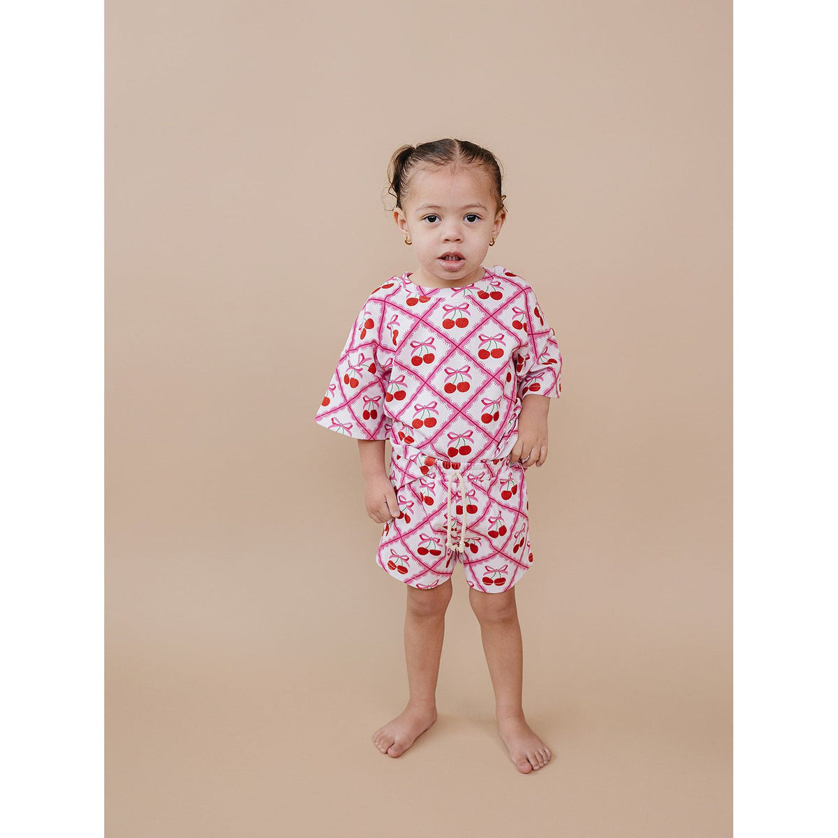 Shorts Set | Cherry Bow