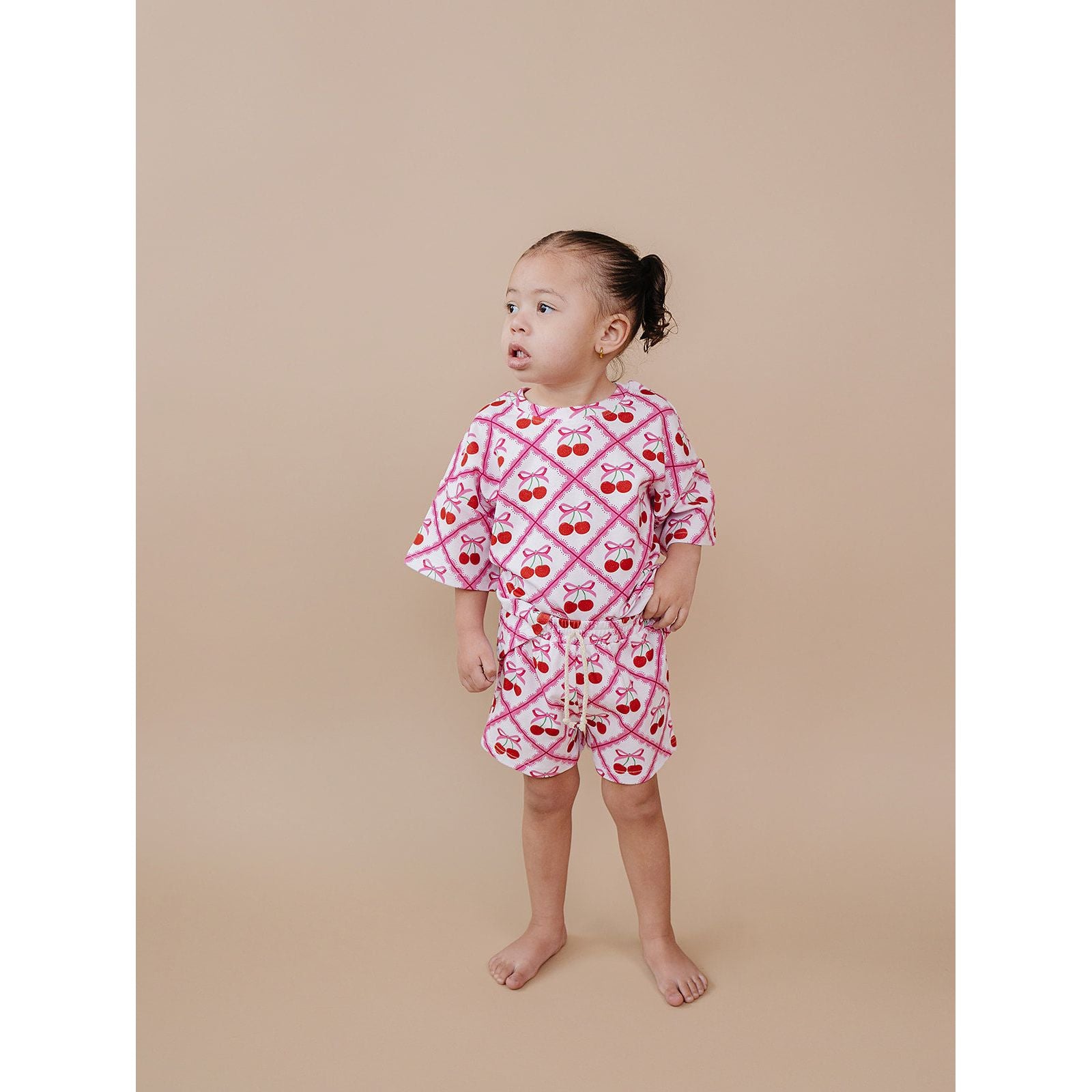 Shorts Set | Cherry Bow