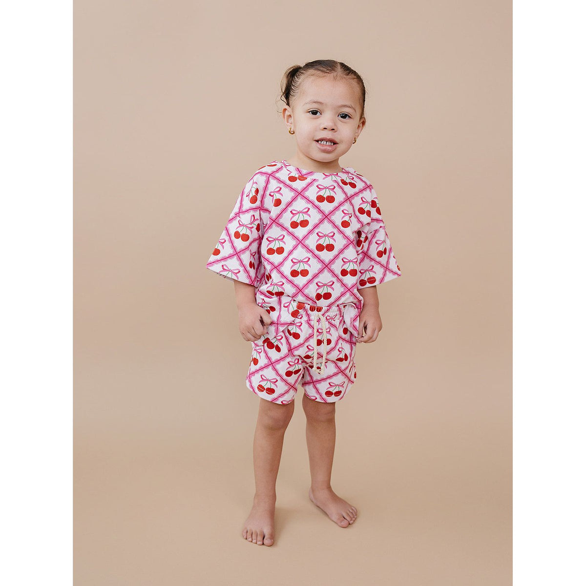 Shorts Set | Cherry Bow