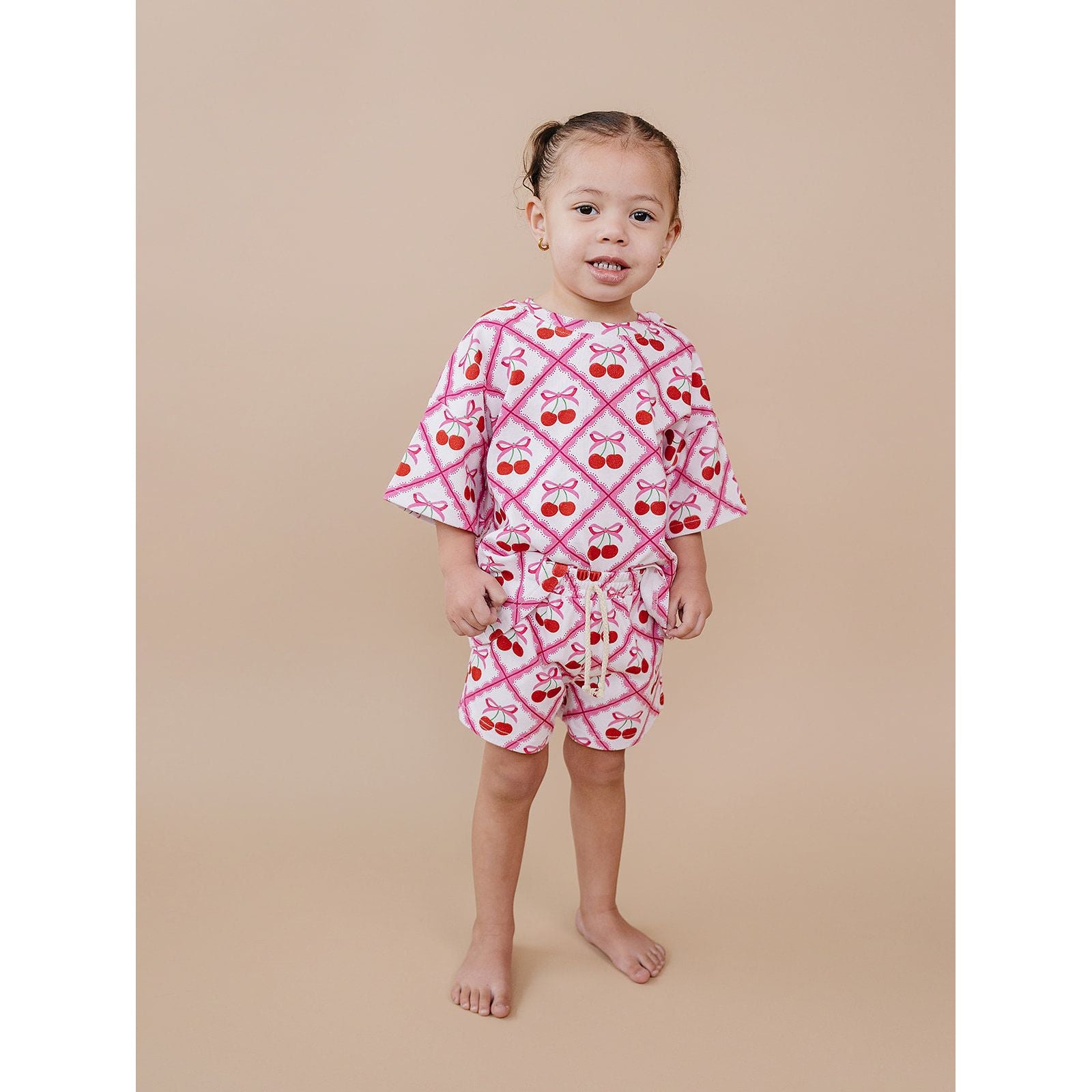 Shorts Set | Cherry Bow